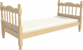 Кровать одинарная Аленка из массива сосны 800*1890 Сосна в Асино - asino.katalogmebeli.com | фото 3