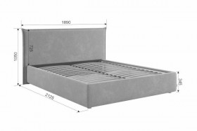 Кровать с подъемным механизмом Лада 160х200 см (графит (велюр)) в Асино - asino.katalogmebeli.com | фото 3