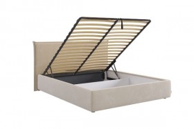 Кровать с подъемным механизмом Лада 160х200 см (графит (велюр)) в Асино - asino.katalogmebeli.com | фото 3