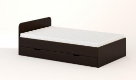 Кровать с ящиками 1200 (Венге) в Асино - asino.katalogmebeli.com | фото