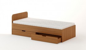 Кровать с ящиками 1200 (Беленый дуб) в Асино - asino.katalogmebeli.com | фото 2