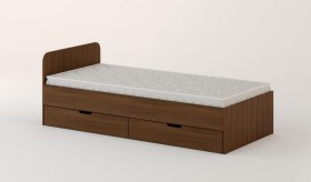 Кровать с ящиками 1200 (Беленый дуб) в Асино - asino.katalogmebeli.com | фото 5