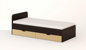 Кровать с ящиками 1200 (Беленый дуб) в Асино - asino.katalogmebeli.com | фото 8