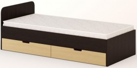 Кровать с ящиками 900 (Венге/Беленый дуб) в Асино - asino.katalogmebeli.com | фото