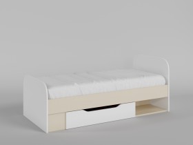 Кровать Санни 1650х750 (Белый/корпус Клен) в Асино - asino.katalogmebeli.com | фото