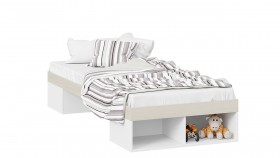 Кровать «Сканди»  Дуб Гарден/Белый в Асино - asino.katalogmebeli.com | фото 1