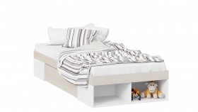 Кровать «Сканди» с ящиком Дуб Гарден/Белый в Асино - asino.katalogmebeli.com | фото