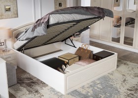 Кровать Венеция КРПМ-160 белый/жемчуг в Асино - asino.katalogmebeli.com | фото 2