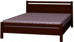 Кровать Вероника-1 из массива сосны 900*2000 Орех в Асино - asino.katalogmebeli.com | фото 5