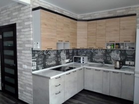 Кухня 2,0м Лофт (Штукатурка белая/Серый) в Асино - asino.katalogmebeli.com | фото 16