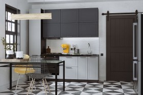 Модульная кухня Глетчер 3 м (Гейнсборо силк/белый) в Асино - asino.katalogmebeli.com | фото 10
