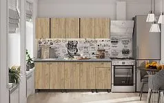 Кухонный гарнитур "КГ - 1(1600)" Белый / Дуб золотой / Чёрный в Асино - asino.katalogmebeli.com | фото 5