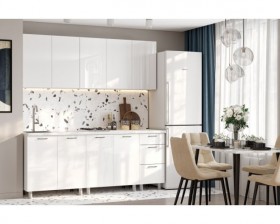 Кухонный гарнитур Модерн New 2 м (Белый глянец Бруно) в Асино - asino.katalogmebeli.com | фото 1