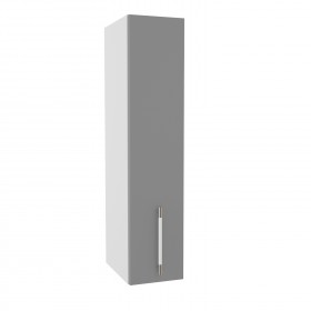 Квадро ВП 200 шкаф верхний высокий (Белый софт/корпус Серый) в Асино - asino.katalogmebeli.com | фото
