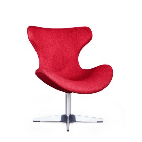 Лаунж кресло Vibe, рогожка красный в Асино - asino.katalogmebeli.com | фото
