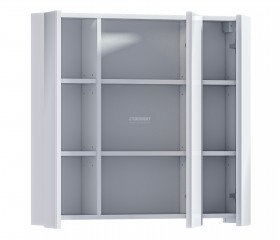 Люкс СБ-3153 Шкаф 3х дверный с зеркалом Белый в Асино - asino.katalogmebeli.com | фото 3