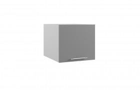 Лофт ГВПГ 500 шкаф верхний горизонтальный глубокий высокий (Штукатурка белая/корпус Серый) в Асино - asino.katalogmebeli.com | фото