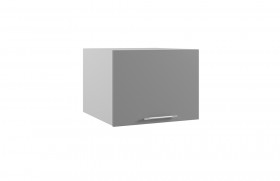 Лофт ГВПГ 600 шкаф верхний горизонтальный глубокий высокий (Штукатурка белая/корпус Серый) в Асино - asino.katalogmebeli.com | фото