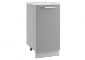 Лофт МС 400 шкаф нижний малой глубины (Штукатурка белая/корпус Серый) в Асино - asino.katalogmebeli.com | фото
