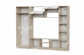 Мебель для гостиной МГС 3 Исполнение 1 Дуб Сонома / Белый в Асино - asino.katalogmebeli.com | фото 3