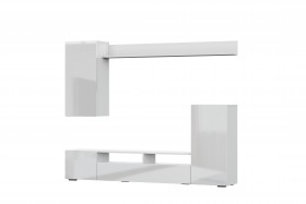 Мебель для гостиной МГС 4 (Белый/Белый глянец) в Асино - asino.katalogmebeli.com | фото 7