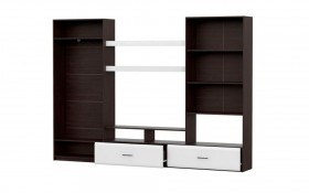 Мебель для гостиной "МГС 7" Исполнение 1 Полки 3шт Дуб Венге в Асино - asino.katalogmebeli.com | фото 3