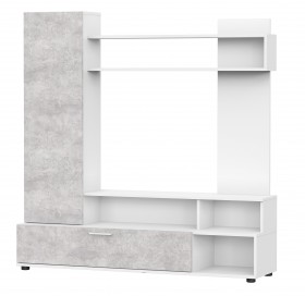 Мебель для гостиной "МГС 9" Белый / Цемент светлый в Асино - asino.katalogmebeli.com | фото 1