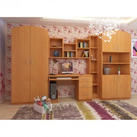 Детская Мишутка Комплект мебели (Вишня оксфорд) в Асино - asino.katalogmebeli.com | фото