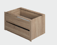 Модуль с ящиками для 2-х дверного шкафа Локер 388/776/471 Дуб Сонома в Асино - asino.katalogmebeli.com | фото