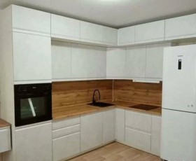Модульная кухня Бруклин 2.4 x 2 м (Бетон белый) в Асино - asino.katalogmebeli.com | фото 15