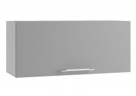 Монца ГВПГ 800 Шкаф верхний горизонтальный глубокий высокий (Мрамор Арктик/корпус Серый) в Асино - asino.katalogmebeli.com | фото