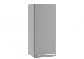 Монца ВП 300 шкаф верхний высокий (Белый софт/корпус Серый) в Асино - asino.katalogmebeli.com | фото
