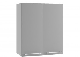 Монца ВП 600 шкаф верхний высокий с 2-мя фасадами (Белый софт/корпус Серый) в Асино - asino.katalogmebeli.com | фото