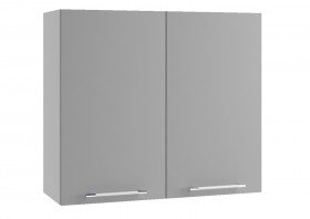 Монца ВП 800 шкаф верхний высокий (Белый софт/корпус Серый) в Асино - asino.katalogmebeli.com | фото
