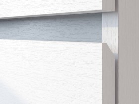 Модульная система "Токио" Комод 4 ящика Белый текстурный / Белый текстурный в Асино - asino.katalogmebeli.com | фото 4