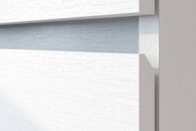 Модульная система "Токио" Тумба прикроватная Белый текстурный / Белый текстурный в Асино - asino.katalogmebeli.com | фото 4