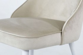 Набор стульев Милан 2 шт (пломбир велюр/белый) в Асино - asino.katalogmebeli.com | фото 5