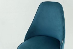 Набор стульев Милан 2 шт (зеленый велюр/черный) в Асино - asino.katalogmebeli.com | фото 2