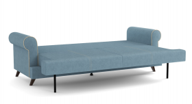 Оливер / диван - кровать 3-х местн. (еврокнижка) (велюр велутто серо-голубой в Асино - asino.katalogmebeli.com | фото 3