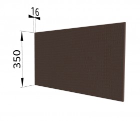Панель торцевая (для шкафа горизонтального глубокого) ГПГ Квадро (Шоколад кожа) в Асино - asino.katalogmebeli.com | фото