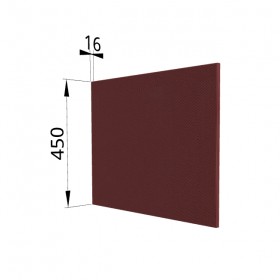Панель торцевая (для шкафа горизонтального глубокого высокого) ГВПГ Квадро (Красная кожа) в Асино - asino.katalogmebeli.com | фото
