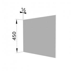 Панель торцевая (для шкафа горизонтального глубокого высокого) ГВПГ Ройс (Белый софт) в Асино - asino.katalogmebeli.com | фото