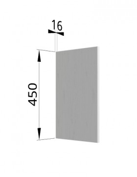 Панель торцевая (для шкафа горизонтального высокого) ВПГ Гранд (Белый) в Асино - asino.katalogmebeli.com | фото