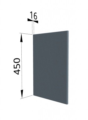 Панель торцевая (для шкафа горизонтального высокого) ВПГ Квадро (Лунный свет) в Асино - asino.katalogmebeli.com | фото