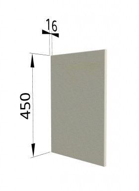 Панель торцевая (для шкафа горизонтального высокого) ВПГ Квадро (Ваниль кожа) в Асино - asino.katalogmebeli.com | фото