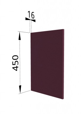 Панель торцевая (для шкафа горизонтального высокого) ВПГ Квадро (Виноград) в Асино - asino.katalogmebeli.com | фото