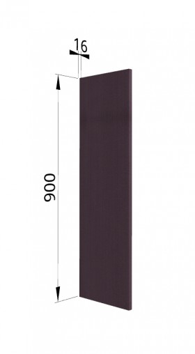 Панель торцевая (для шкафа верхнего высокого) ВП Тито, Гарда (Пурпур) в Асино - asino.katalogmebeli.com | фото