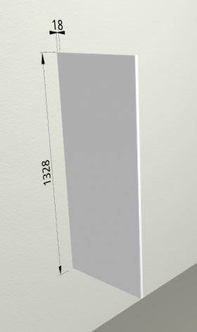 Панель ТП14 (для пеналов) Белый в Асино - asino.katalogmebeli.com | фото