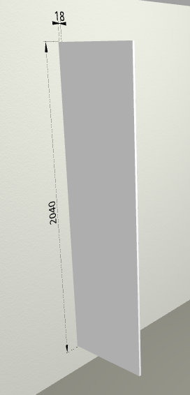 Панель ТП60 (для пеналов) Белый в Асино - asino.katalogmebeli.com | фото