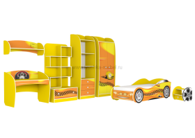 Пенал Авто-3 с рисунком Такси Желтый в Асино - asino.katalogmebeli.com | фото 3